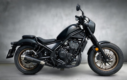 Powercone Exhaust for Honda CMX500 — Silencer Black (#2)