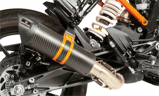 SPORT FLOW Exhaust for KTM 125 Duke & KTM 390 Duke — Sport Carbon | 0105 652017 (#1)