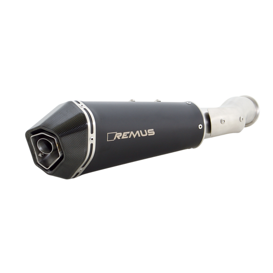 HYPERCONE Slip On Exhaust for KTM 790 Duke — Silencer Black + muffler bracket black(no rear footp