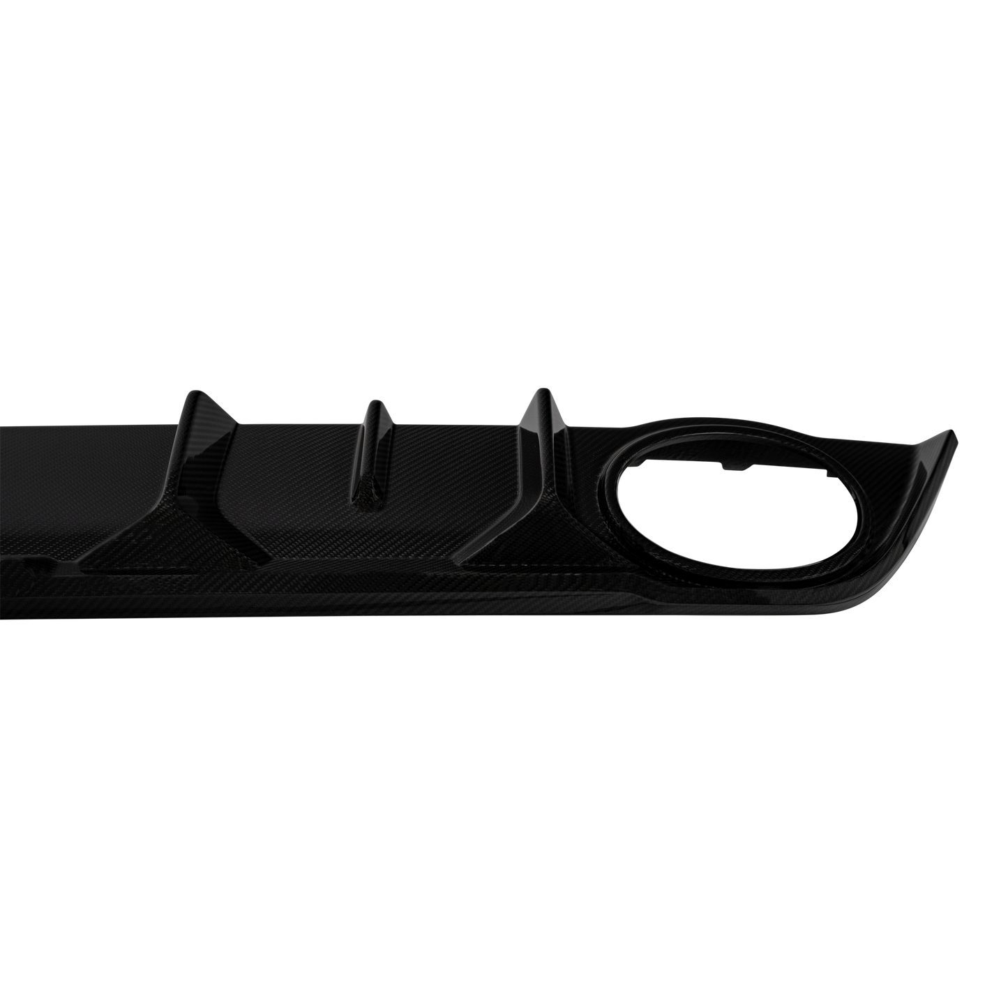Audi RS3 8Y Saloon Rear Diffuser with Bumper Sills - Visual Carbon Fibre with URBAN Emblem