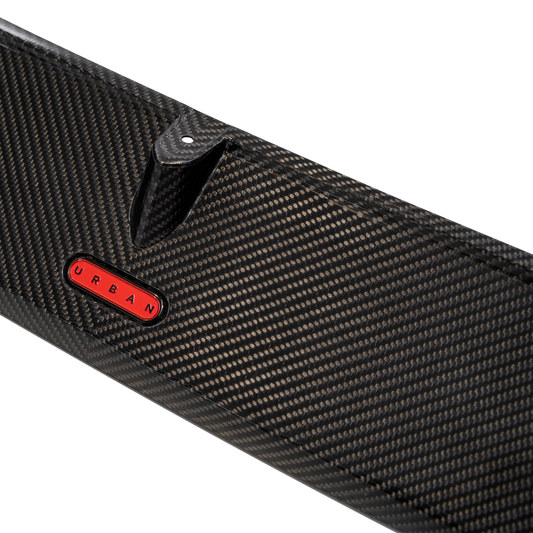 Audi RS4 B9 Front Splitter with URBAN Branding - Visual Carbon Fibre Lacquered
