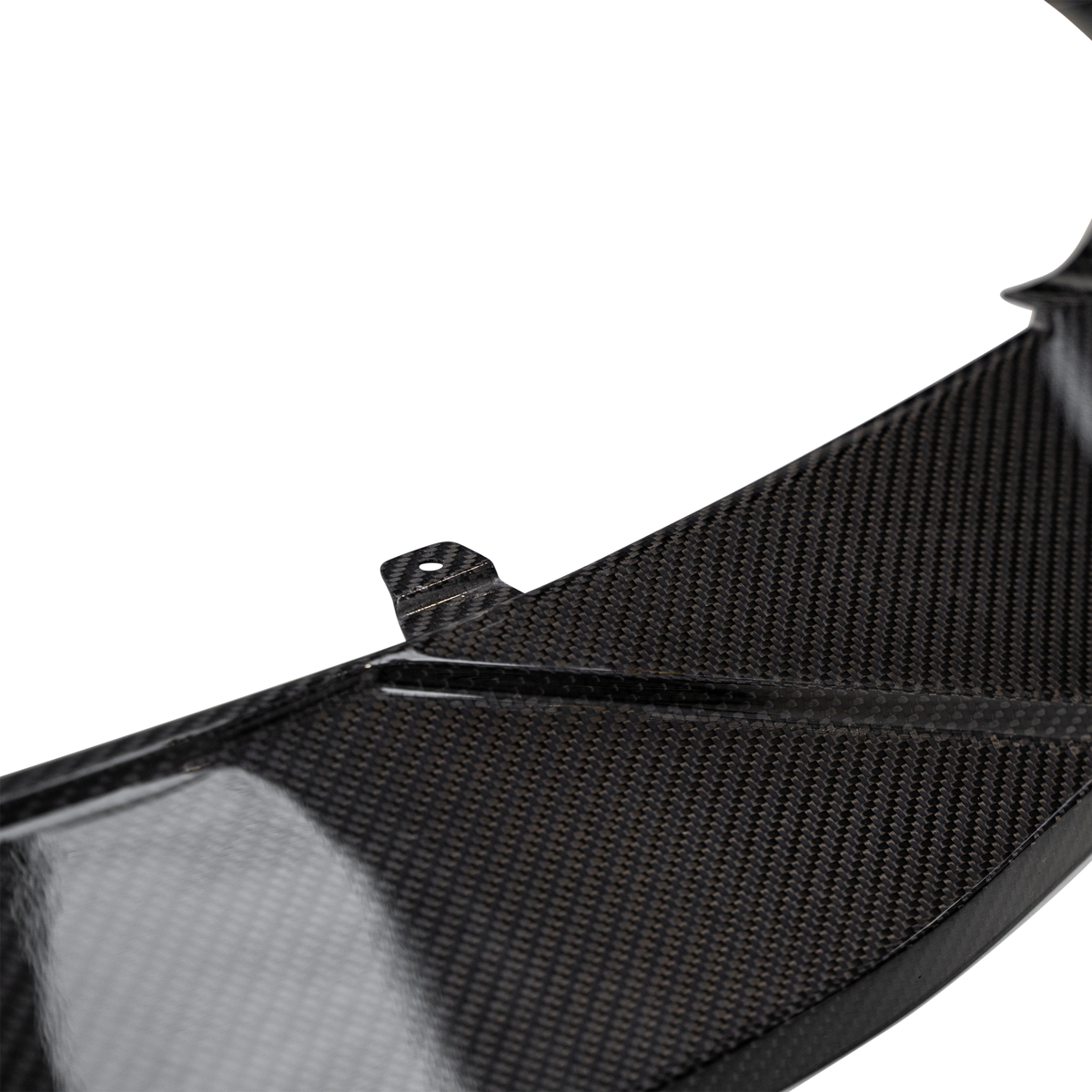 Audi RS4 B9 Front Splitter with URBAN Branding - Visual Carbon Fibre Lacquered