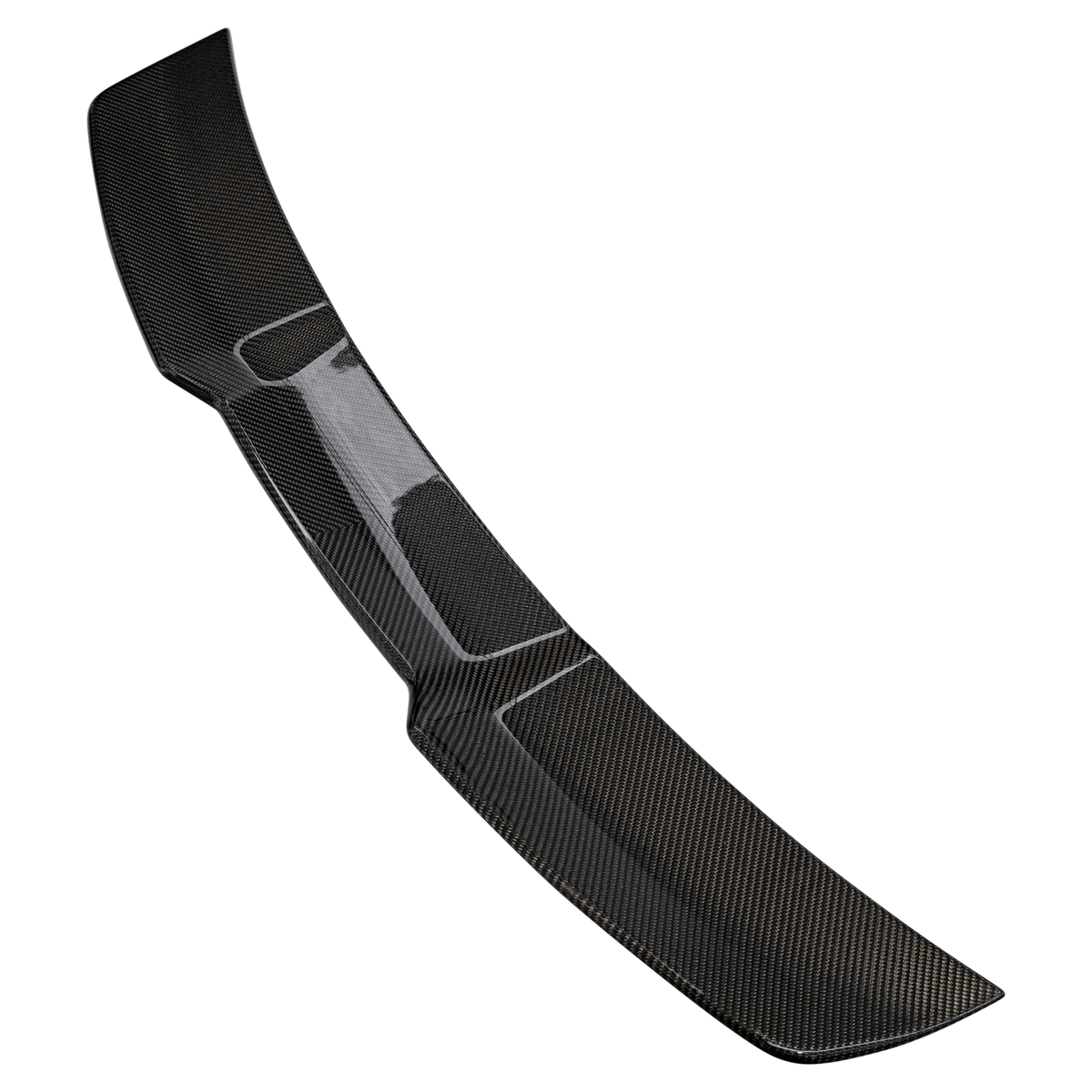 Audi RS4 B9 / B9.5 Upper Rear Lip Spoiler - Visual Carbon Fibre Lacquered