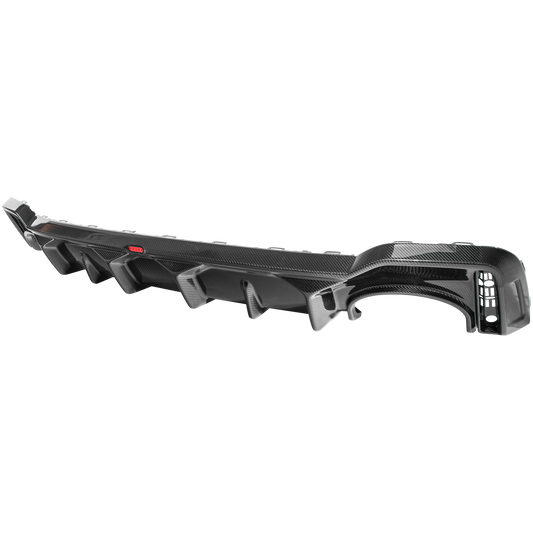 Audi C8 RS6 / RS7 Rear Diffuser - Visual Carbon Fibre with URBAN Emblem