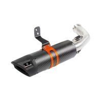 KTM 125/390 Duke Mod 17 Euro 4 SPORT FLOW silencer, clamp orange, carbon