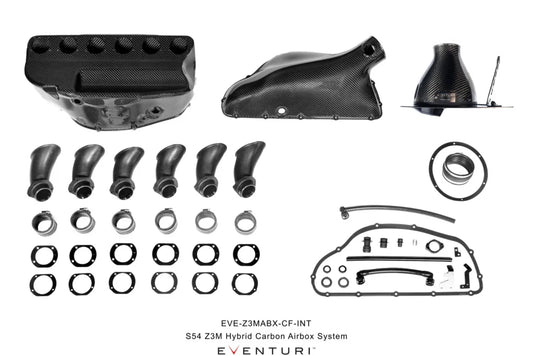 BMW E36 S54 Z3M Hybrid Carbon Airbox with Full Intake