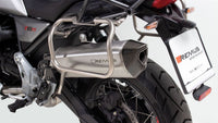 Moto Guzzi V85 TT Black Hawk m BLACK HAWK Slip On silencer, stainless steel matt