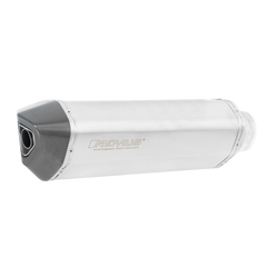 Yamaha Ténéré 700 19-, Black H BLACK HAWK Slip On silencer, stainless steel matt