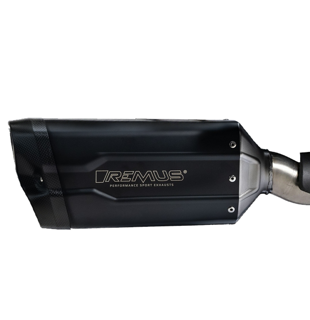BMW R 1300 GS/ADV REMUS 8 2.0 Slip On, stainless steel black