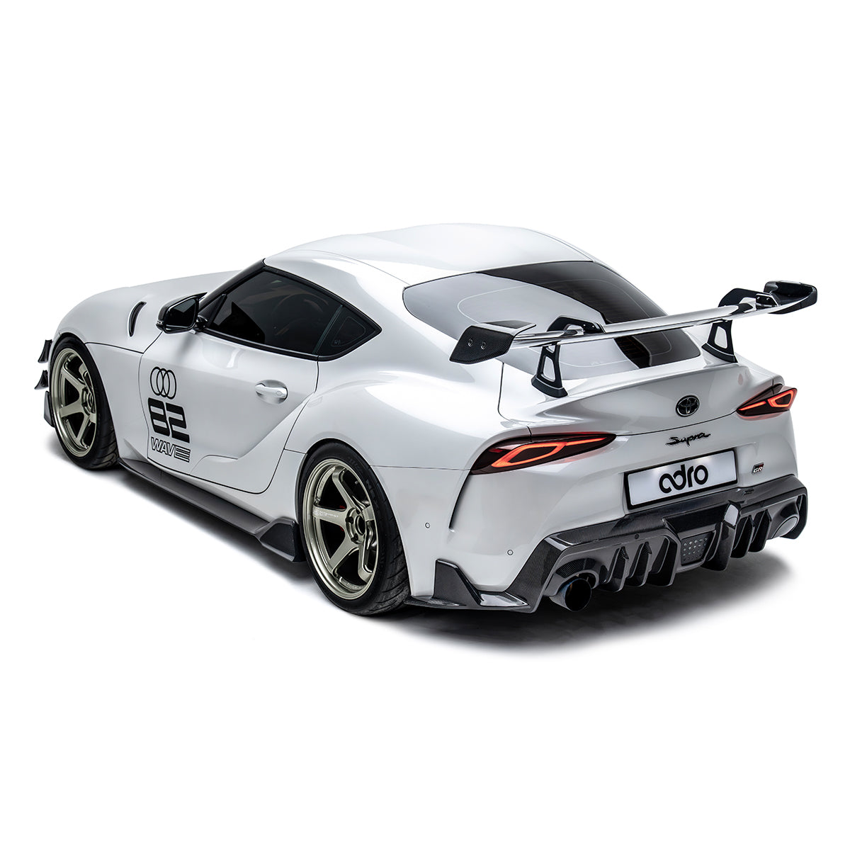 Toyota GR Supra AT-R2 Swan Neck Wing Taller