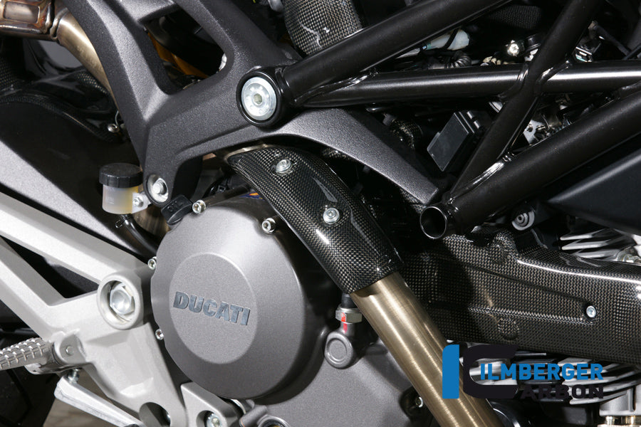 Exhaust heat shield at the manifold extended version Ducati 696