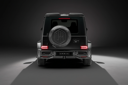 Mercedes W465 G-Wagon Aerokit / Widetrack UA Icon Rear Wheel Carrier - Visual Carbon Fibre