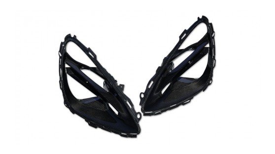 McLaren 720 / 765LT Headlight Inserts Visible Carbon