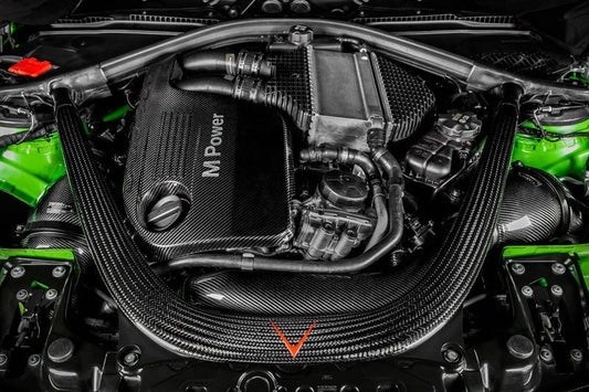 BMW F8X M3/M4 V2 Full Black Carbon intake with SEALED Carbon ducts