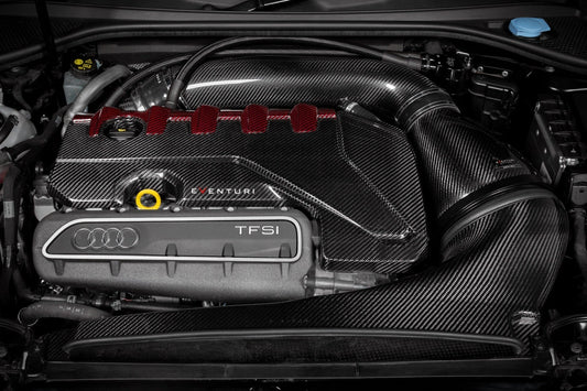 Audi RS3 Gen 2 / TTRS 8S Black and Red Engine Cover