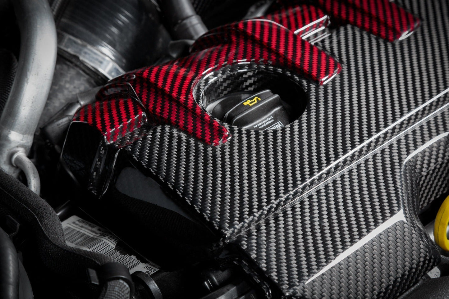 Audi RS3 Gen 2 / TTRS 8S Black and Red Engine Cover