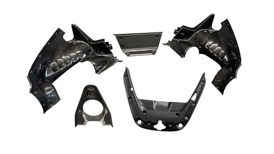 Ferrari SF90 cover engine bay visible Carbon for Spider