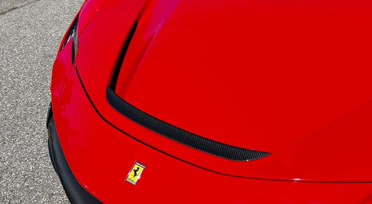 Ferrari SF90 insert front lid visible carbon
