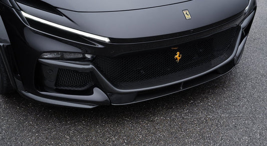 Ferrari Purosangue Carbon set for frontbumper visible Carbon (original Look)