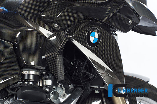 Water radiator cover right (Badge holder right) Carbon
