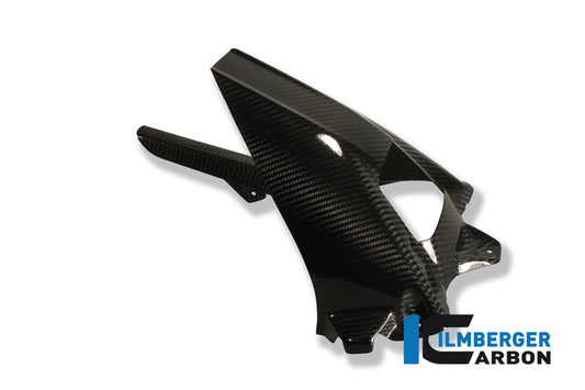Rear fender with chain guard with ABS carbon