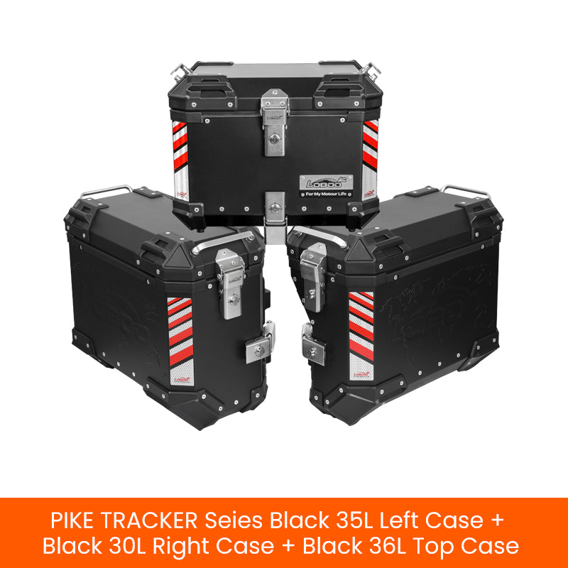 PIKE TRACKER 36T+35L+30R THREE-CASE SET