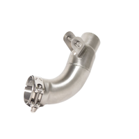 INDIAN FTR Connection tube replacing front silencer, Stainless steel