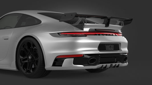 Porsche 992 Carrera with SportDesign rear apron Diffuser attachment rear bumper