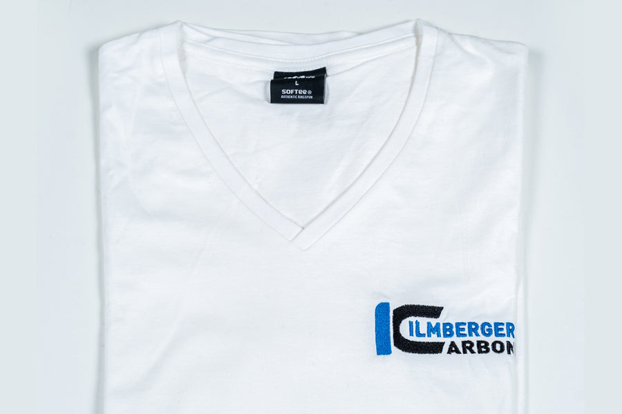 T-Shirt white V-Neck