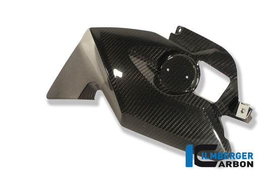 Tank side cover right Carbon