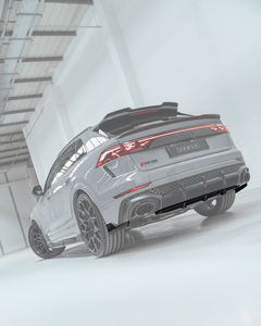 Audi RSQ8 Facelift Visual Carbon Fibre Rear Diffuser Set - Satin (Not compatible with tow hook)