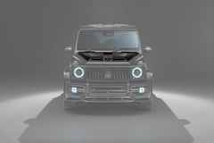 Mercedes W465 G-Wagon Aerokit / Widetrack Vented Bullnose Bonnet with Urban Emblem - Body Colour with Visual Carbon Fibre Vents