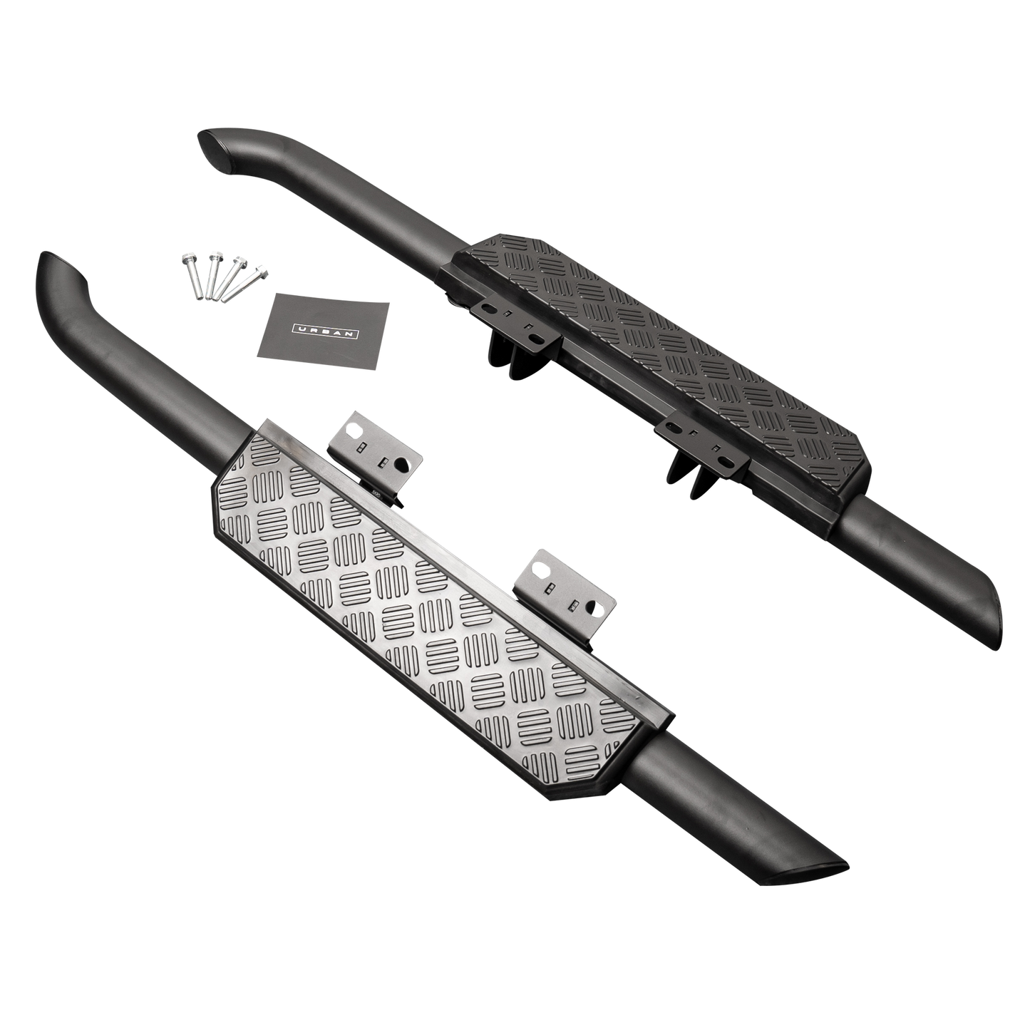 Defender L633 90 Side Steps - Chequer Finish