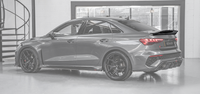 Audi RS3 8Y Saloon Rear Lip Spoiler - Visual Carbon Fibre