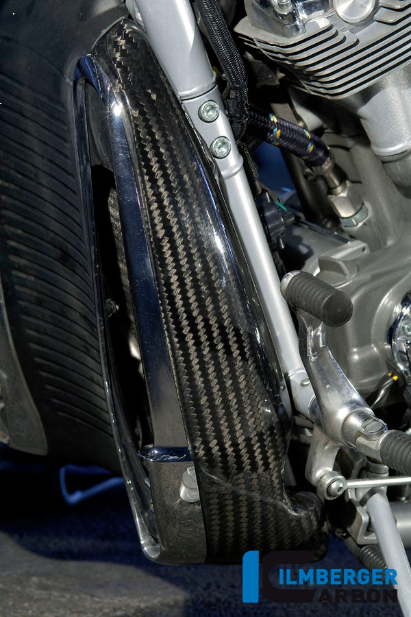 Water radiator cover left carbon for Harley-Davidson V Rod