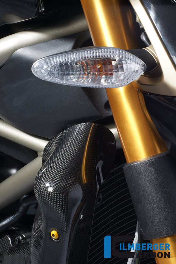Water radiator cover right carbon