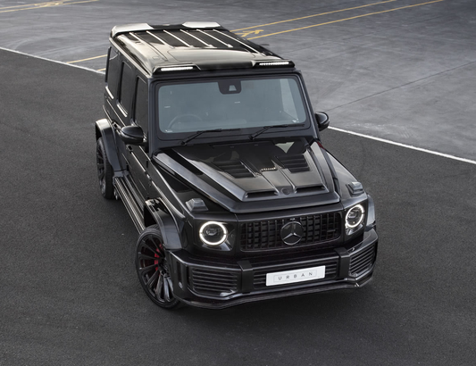 Mercedes W463A G-Wagon Softkit / Widetrack Vented Bullnose Bonnet - Full Visual Carbon Fibre (Body Colour / Visual Vents Available upon request)