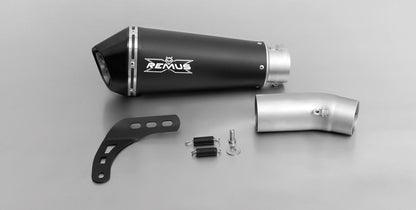 Hypercone for Ducati Monster 821 — Silencer Black + Cat Section