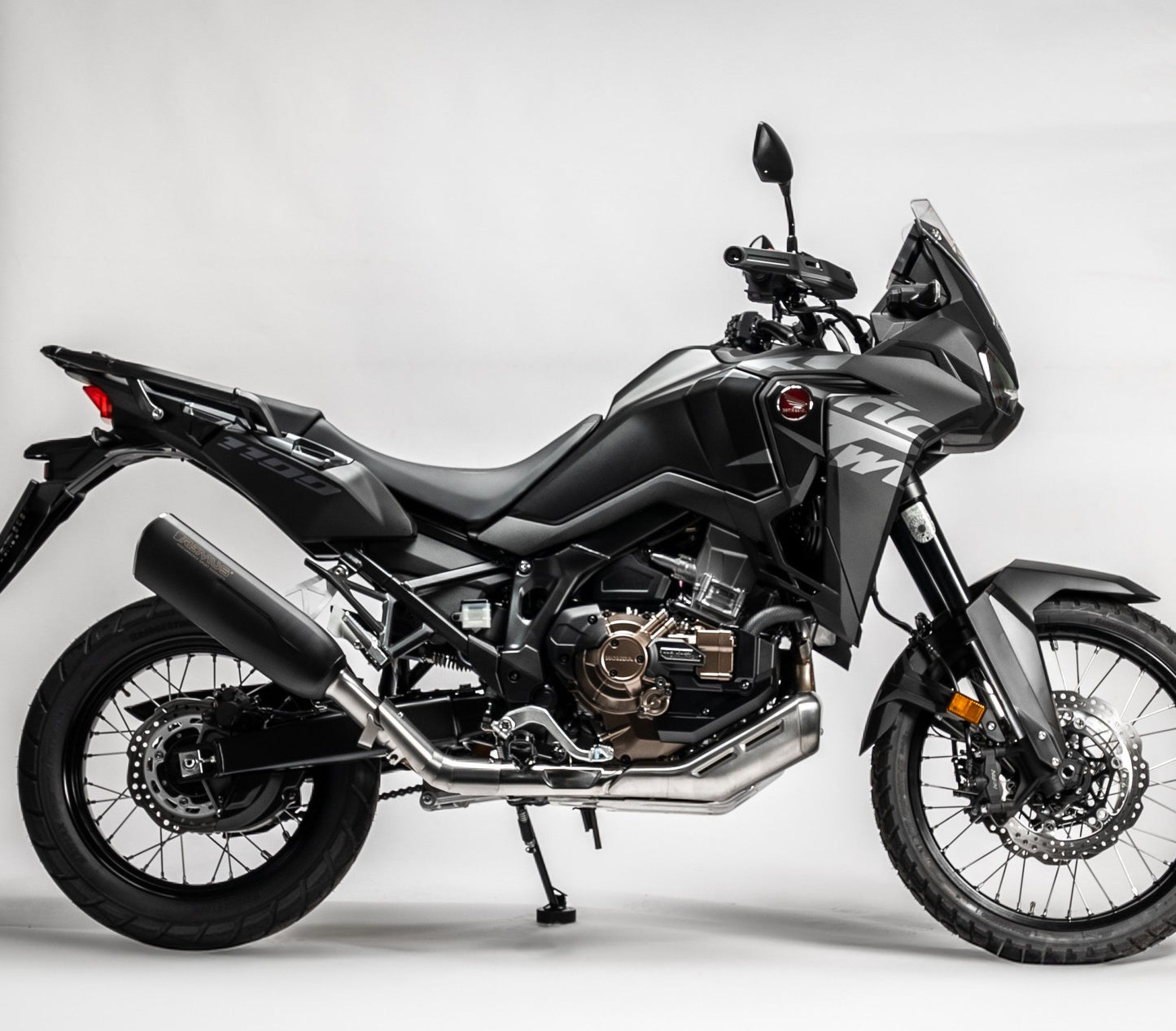 NXT for Honda CRF 1100L — Connection Tube + Silencer Black (#2)