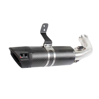 SPORT FLOW Slip on Exhaust for Husqvarna 401 Svartpilen & Vitpilen — Sport Carbon (#2)