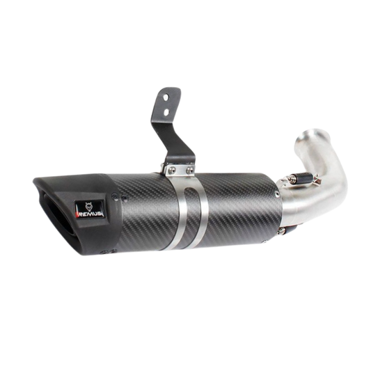 SPORT FLOW Slip on Exhaust for Husqvarna 401 Svartpilen & Vitpilen — Sport Carbon (#2)