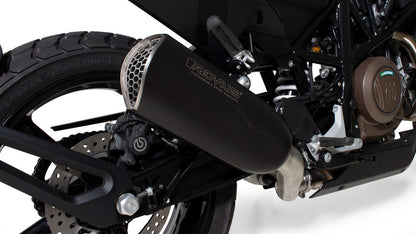 NXT Slip On Exhaust for Husqvarna 701 Vitpilen & Svartpilen — Connection Tube + Racing Black (#2)