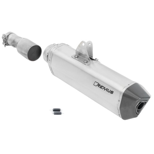 BLACK HAWK Slip on Exhaust for Husqvarna 701 Enduro & Supermoto — Silencer Matt