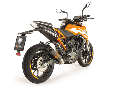 SPORT FLOW Exhaust for KTM 125 Duke & KTM 390 Duke — Sport Carbon | 0105 652017 (#1)
