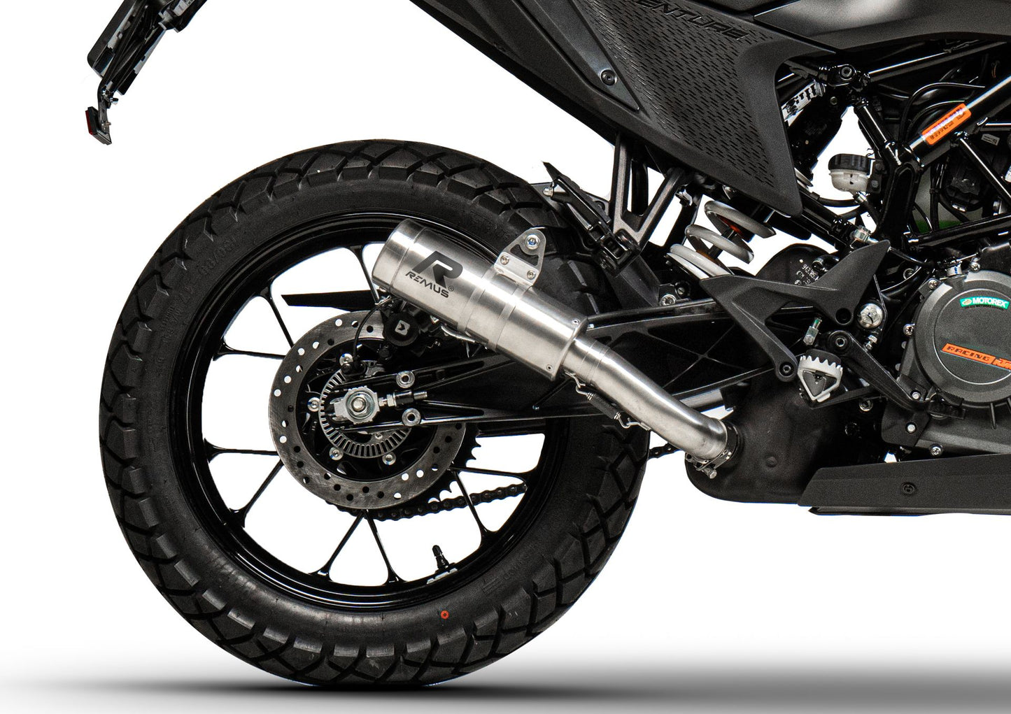 MESH Slip On Exhaust for KTM 390 Adventure — Connection Tube + Racing (#2)