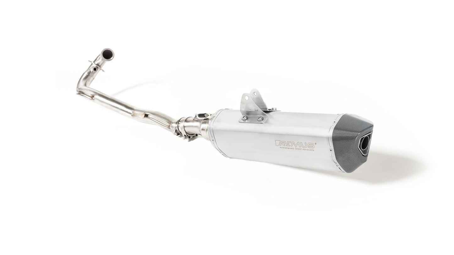 BLACK HAWK Slip on Exhaust for KTM 690 SMC-R & 690 Enduro R — Headers + Connection Tube + Racing Black