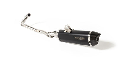 BLACK HAWK Slip on Exhaust for KTM 690 SMC-R & 690 Enduro R — Headers + Connection Tube w/o Cat + Silencer Matt