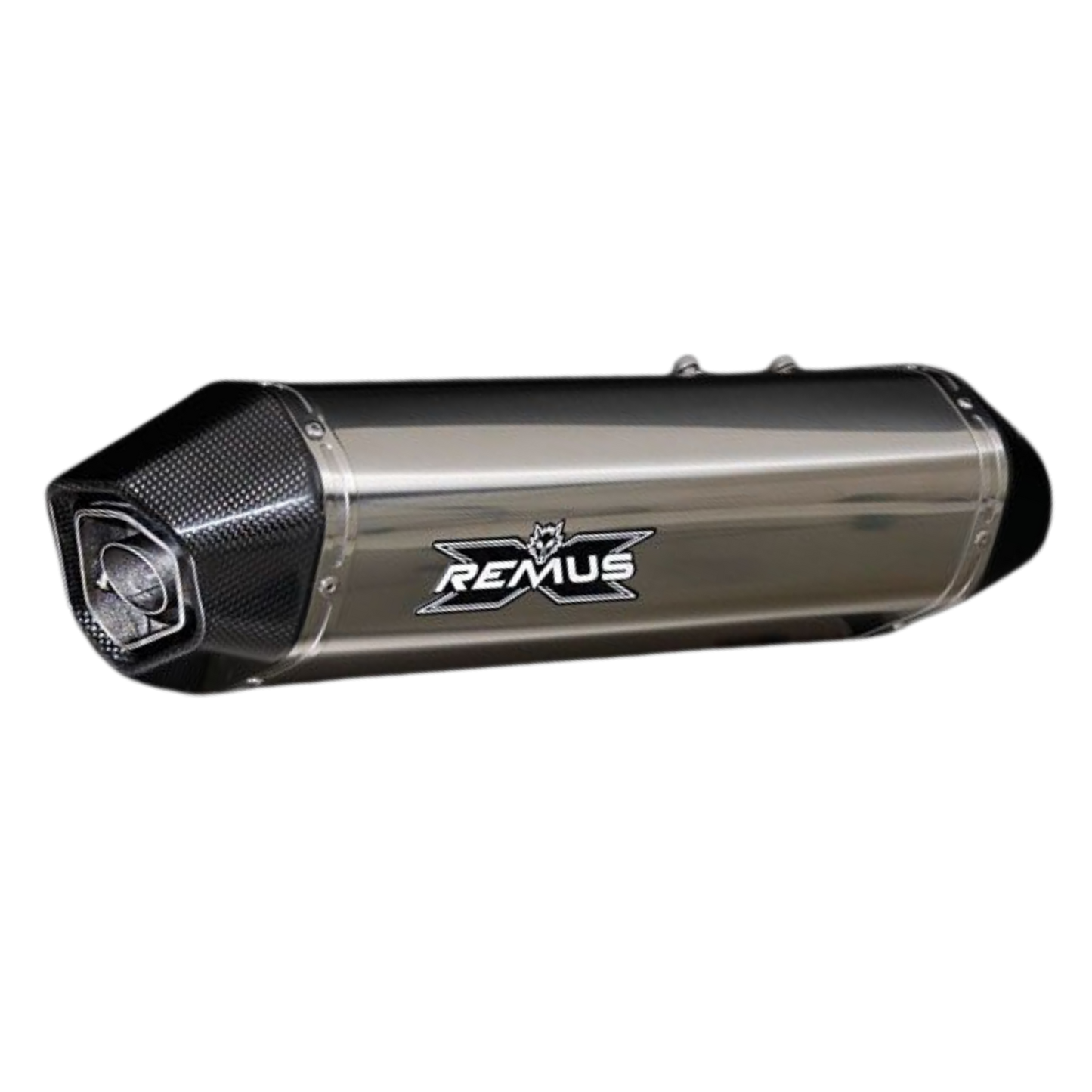 HEXACONE & BLACK HAWK - Slip On Exhaust for KTM 1050 Adventure & 1190 Adventure/R & 1290 Super Adventure — Racing + Silencer Titanium