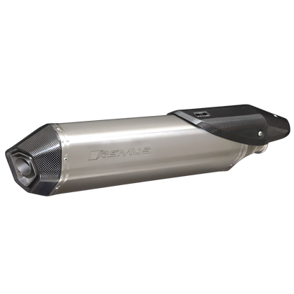 HEXACONE & BLACK HAWK - Slip On Exhaust for KTM 1050 Adventure & 1190 Adventure/R & 1290 Super Adventure — Silencer Titanium