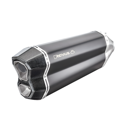 REMUS 8 Slip On Exhaust for KTM 1290 Super Adventure R/S/T — Silencer Matt